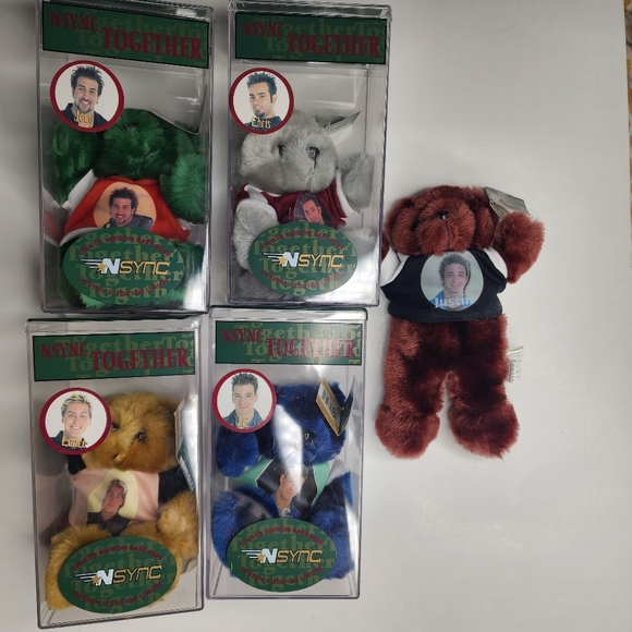 NSync Together Teddy Bear Collection Complete Set - 5 - Picture 2 of 6